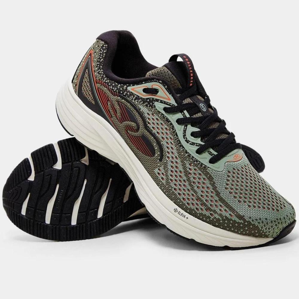 Tênis Olympikus Challenger 5 Masculino - Verde e Amarelo - 1