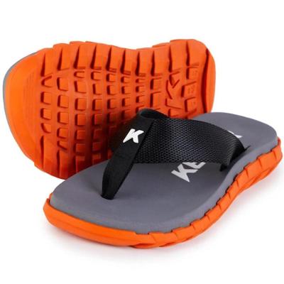 Chinelo Kenner Megah Masculino - Cinza e Laranja