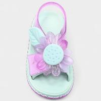 Sandália Infantil Zaxynina Spring Menina - Verde e Rosa - 3