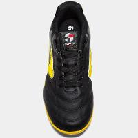 Chuteira Society Topper Furia Unissex - Preto e Amarelo - 3