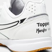 Chuteira Futsal Topper Maestro PRO V Unissex - Branco - 8