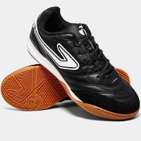 Chuteira Futsal Topper Maestro Club V Unissex - Preto e Vermelho - 1