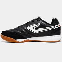 Chuteira Futsal Topper Maestro Club V Unissex - Preto e Vermelho