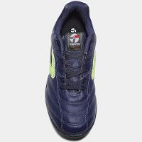 Chuteira Society Topper Furia Unissex - Marinho e Verde - 3