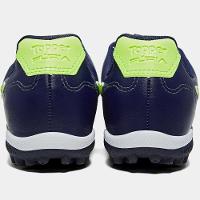 Chuteira Society Topper Furia Unissex - Marinho e Verde - 7