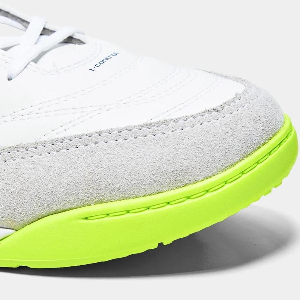 Chuteira Futsal Topper Maestro Club V Unissex - Branco e Verde - 5