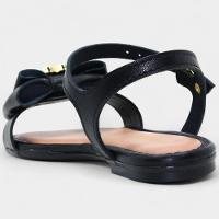 Sandália Infantil Molekinha Laço Detalhe - Preto