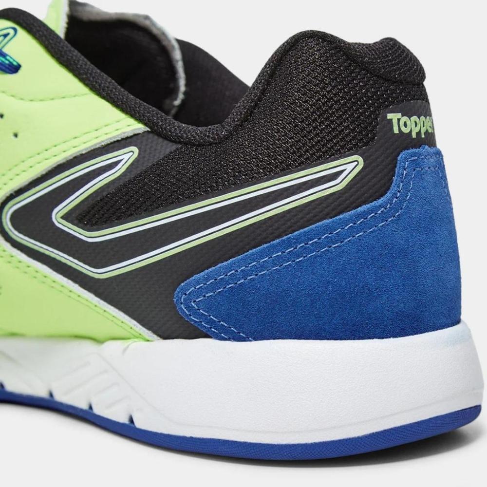 Chuteira Futsal Topper Dominator Pro V Unissex - Verde e Preto - 7