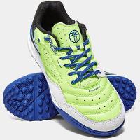 Chuteira Society Topper Dominator Pro V Unissex - Verde e Preto - 1