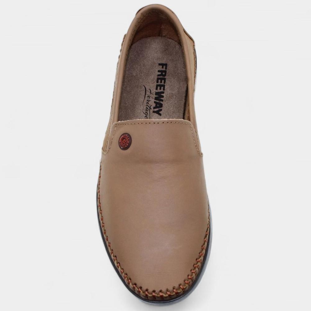 Mocassim Couro Freeway Logan X Masculino - Bege - 3