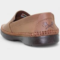 Mocassim Couro Freeway Logan X Masculino - Bege