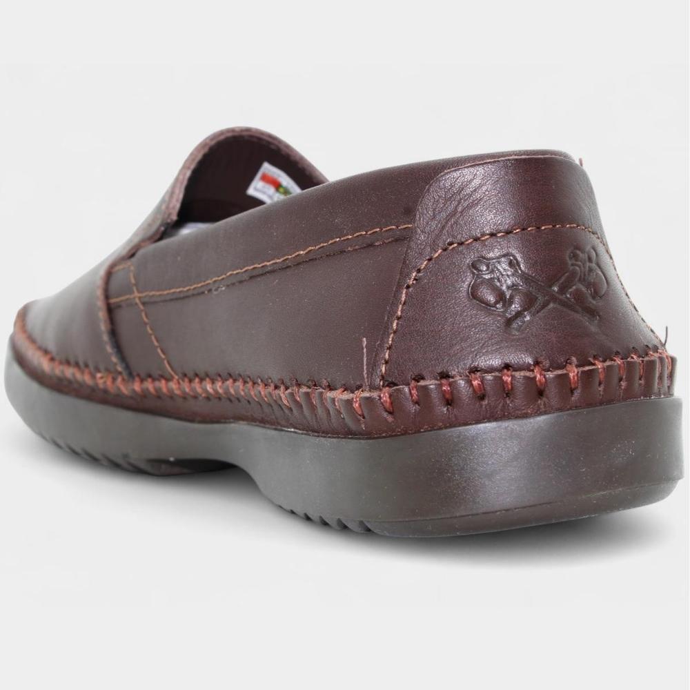 Mocassim Couro Freeway Logan X Masculino - Marrom Escuro - 4