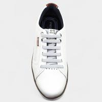 Sapatênis Couro Pegada Microperfuros Masculino - Off White - 3