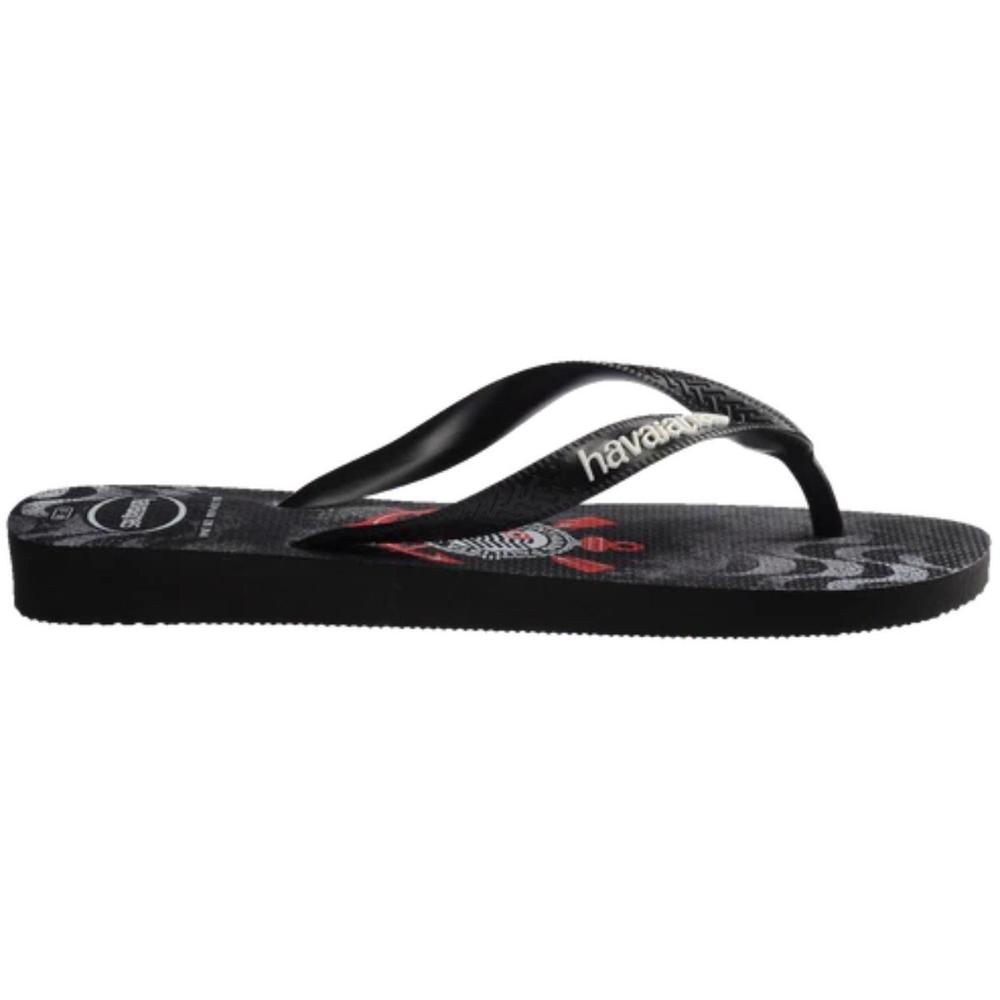 Chinelo Havaianas Top Times Corinthians Masculino - Preto e Branco - 3