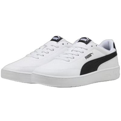 Tênis Puma Court Classic Clean Masculino - Branco e Preto