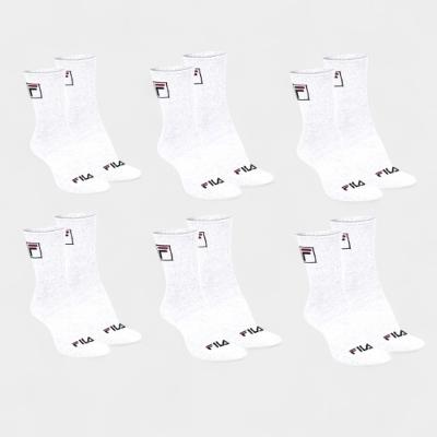 Kit Meia Fila Cano Alto C/ 6 Pares - Branco