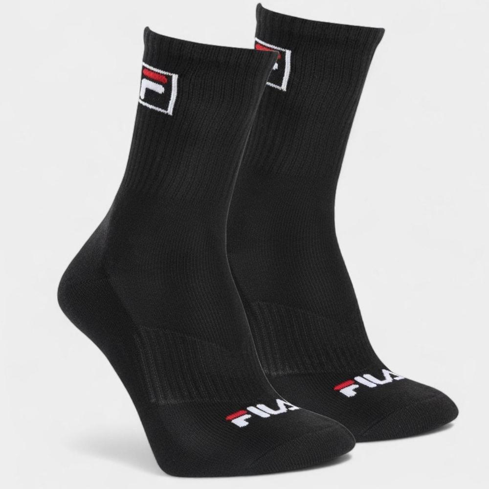 Kit Meia Fila Cano Alto C/ 6 Pares - Preto e Branco - 2