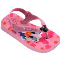 Chinelo Infantil Havaianas Baby Disney Classics - Rosa e Preto - 2