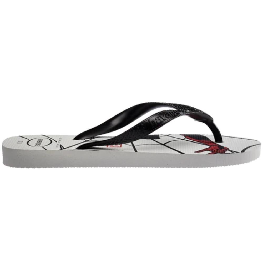 Chinelo Havaianas Top Marvel Logomania Masculino - Preto e Branco - 3