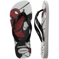 Chinelo Havaianas Top Marvel Logomania Masculino - Preto e Branco - 5