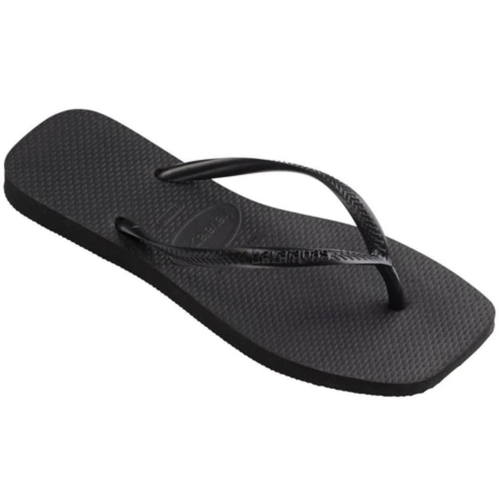 Chinelo Havaianas Slim Square Logo Metallic Feminino - Preto - 2