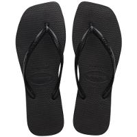 Chinelo Havaianas Slim Square Logo Metallic Feminino - Preto - 1