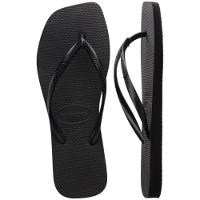 Chinelo Havaianas Slim Square Logo Metallic Feminino - Preto - 5