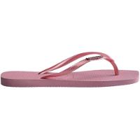 Chinelo Havaianas Slim Square Logo Metallic Feminino - Rosa - 3