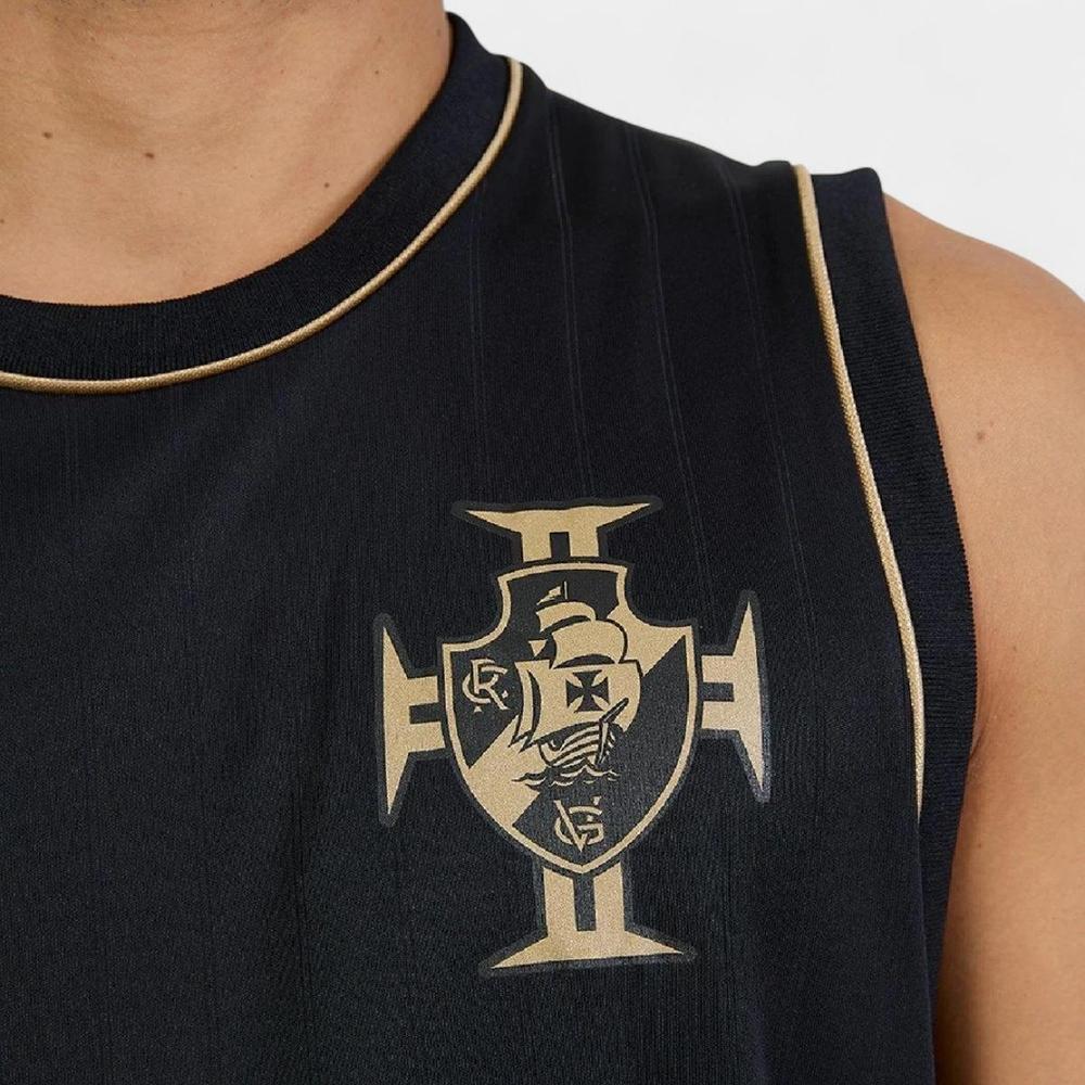 Regata Vasco da Gama Básica Estrondo Masculino - Preto - 4