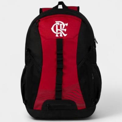 Mochila Esportiva Flamengo Bagaggio Suporte de Bola 20L - Preto e Vermelho