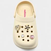 Babuche Infantil Molekinha Pins Menina - Creme - 3