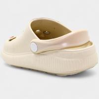 Babuche Infantil Molekinha Pins Menina - Creme