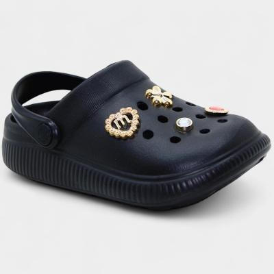 Babuche Infantil Molekinha Pins Menina - Preto