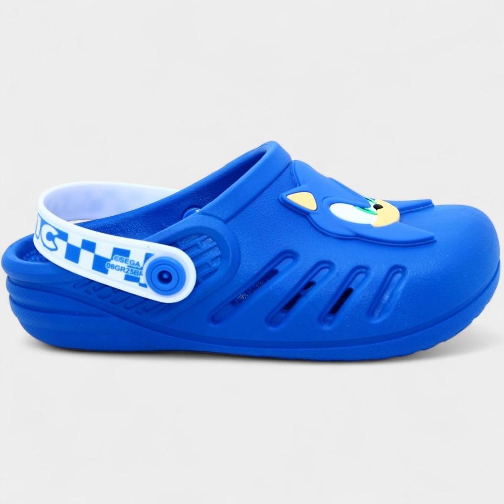 Babuche Infantil Sonic Ready Masculina - Azul e Branco - 2