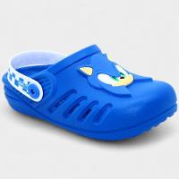 Babuche Infantil Sonic Ready Masculina - Azul e Branco - 1