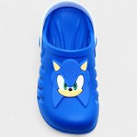 Babuche Infantil Sonic Ready Masculina - Azul e Branco - 3