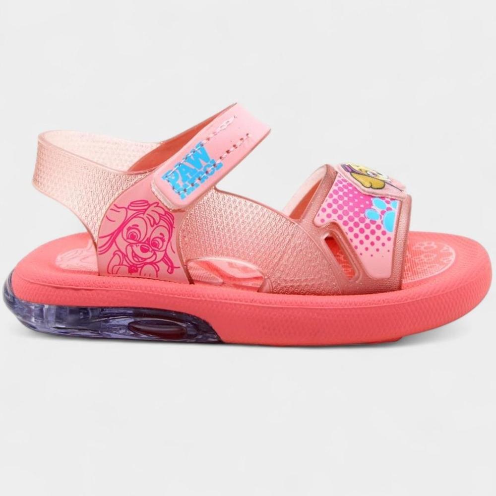 Sandália Bebê Disney Patrulha Canina Led Menina - Rosa - 2