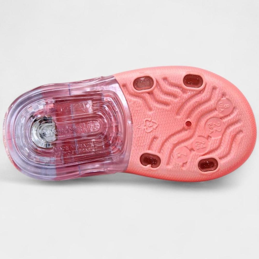 Sandália Bebê Disney Patrulha Canina Led Menina - Rosa - 5