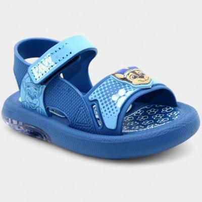 Sandália Bebê Disney Patrulha Canina Led Menino - Azul