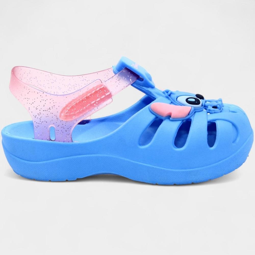 Sandália Bebê Disney Stitch Magic Menina - Azul e Rosa - 2