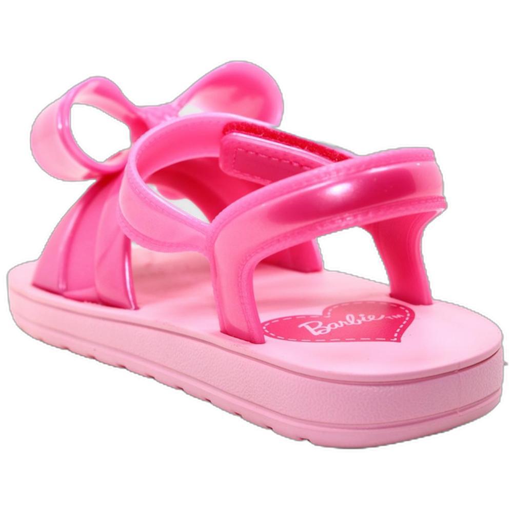 Sandália Infantil Grendene Kids Barbie Rosy Menina - Rosa - 4