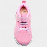 Tênis Infantil Klin Light Led Detalhe Holográfico Menina - Rosa - 3