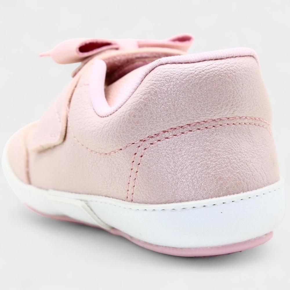 Tênis Infantil Klin Laço Menina - Rosa - 4