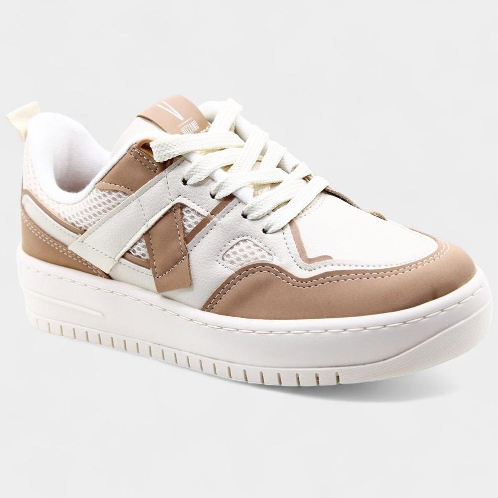 Tênis Vizzano Básico Feminino - Bege e Marrom - 1