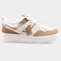 Tênis Vizzano Básico Feminino - Bege e Marrom - 2