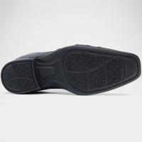 Sapato Social Couro Jota Fran Com Cadarço Masculino - Preto - 5