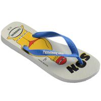 Chinelo Havaianas Simpsons Masculino - Branco e Azul - 2