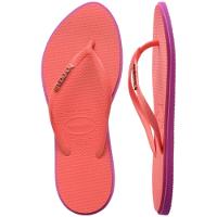 Chinelo Havaianas Slim Point Feminino - Rosa e Roxo - 5