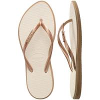 Chinelo Havaianas Slim Point Feminino - Off White e Bege - 5