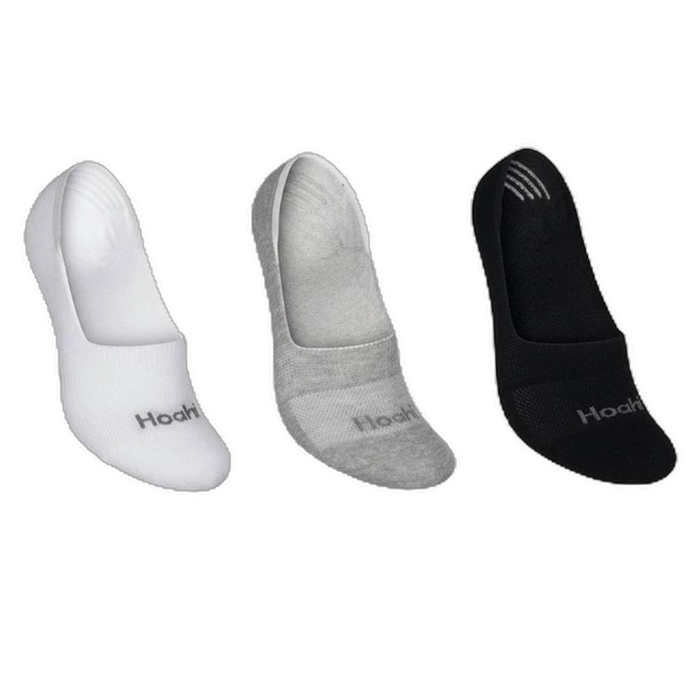 Kit 3 Pares Meia Hoahi Sapatilha Unissex - Preto e Branco - 1
